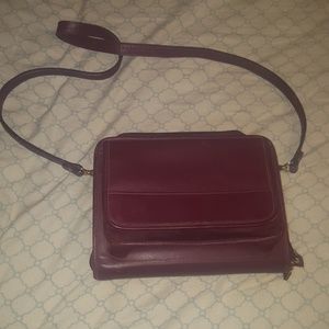 Daytimer Saddle Cowhide Planner Purse